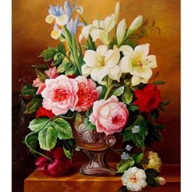 Canvas Hobby Çiçek Serisi 2 Kasnaklı 60 x 75 cm Sayılarla Boyama Seti