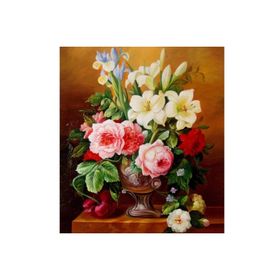 Canvas Hobby Çiçek Serisi 2 Kasnaklı 60 x 75 cm Sayılarla Boyama Seti