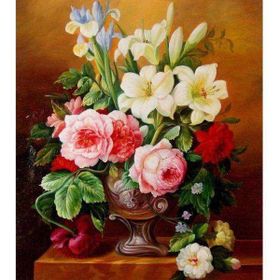 Canvas Hobby Çiçek Serisi 2 Kasnaklı 90 x 110 cm Sayılarla Boyama Seti