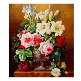 Canvas Hobby Çiçek Serisi 2 Kasnaklı 90 x 110 cm Sayılarla Boyama Seti