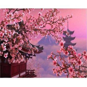 Canvas Hobby Çinde Bahar Kasnaklı 100 x 140 cm Boyama Seti