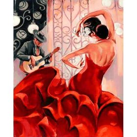 Canvas Hobby Çingene Dansı Kasnaklı 60 x 75 cm Boyama Seti
