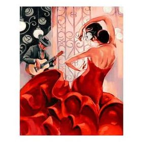 Canvas Hobby Çingene Dansı Kasnaklı 60 x 75 cm Boyama Seti