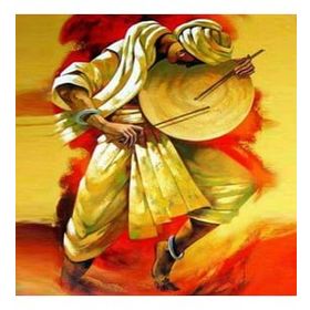 Canvas Hobby Dansın Ritmi 70 x 90 cm Kasnaklı Sayılarla Boyama Seti Duvar Sticker