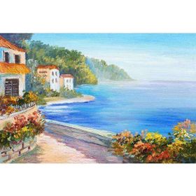 Canvas Hobby Denizde Bakış 70 x 90 cm Kasnaklı Sayılarla Boyama Seti Duvar Sticker