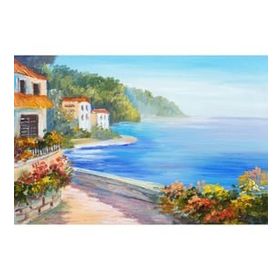Canvas Hobby Denizde Bakış 70 x 90 cm Kasnaklı Sayılarla Boyama Seti Duvar Sticker