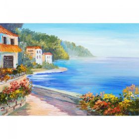 Canvas Hobby Denizde Bakış Kasnaklı 100 x 140 cm Sayılarla Boyama Seti