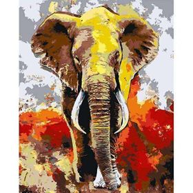 Canvas Hobby Derviş Fil Kasnaklı 40 x 50 cm Sayılarla Boyama Seti