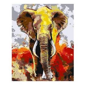 Canvas Hobby Derviş Fil Kasnaklı 70 x 90 cm Sayılarla Boyama Seti