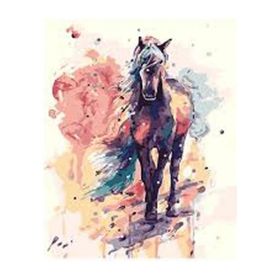 Canvas Hobby Düşlerdeki At Kasnaklı 100 x 140 cm Sayılarla Boyama Seti