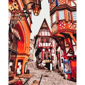 Canvas Hobby Düşsokağı Kasnaklı 100 x 140 cm Sayılarla Boyama Seti