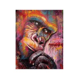 Canvas Hobby Düşünen Goril Rulo 40 x 50 cm Sayılarla Boyama Seti