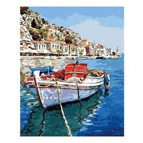 Canvas Hobby Egenin Mavi Suları 70 x 90 cm Kasnaklı Sayılarla Boyama Seti Duvar Sticker