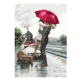 Canvas Hobby Elveda Romantizmi 40 x 50 cm Kasnaklı Sayılarla Boyama Seti Duvar Sticker