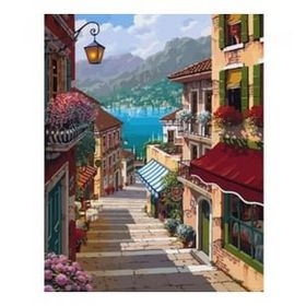 Canvas Hobby En Güzel Sokak 60 x 75 cm Kasnaklı Sayılarla Boyama Seti Duvar Sticker