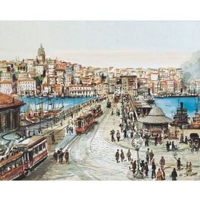 Canvas Hobby Eski İstanbul Kasnaklı 100 x 140 cm Sayılarla Boyama Seti