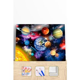 Canvas Hobby Galaksi Kasnaklı 50x65 cm Sayılarla Boyama Seti