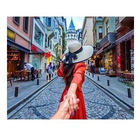 Canvas Hobby Galata Gezisi 70 x 90 cm Kasnaklı Sayılarla Boyama Seti Duvar Sticker