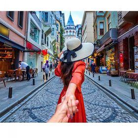 Canvas Hobby Galata Gezisi Kasnaklı 100 x 140 cm Sayılarla Boyama Seti
