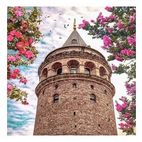 Canvas Hobby Galata Rüyası 70 x 90 cm Kasnaklı Sayılarla Boyama Seti Duvar Sticker