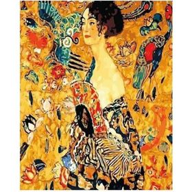 Canvas Hobby Genç Kadın 100x140 cm Rulo Sayılarla Boyama Seti
