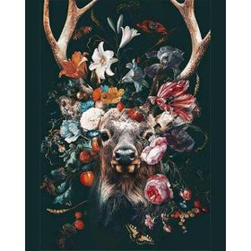 Canvas Hobby Geyiğin Çiçekleri Kasnaklı 70x90 cm Sayılarla Boyama Seti
