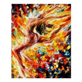 Canvas Hobby Gizemli Dans 40 x 50 cm Kasnaklı Sayılarla Boyama Seti Duvar Sticker
