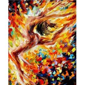 Canvas Hobby Gizemli Dans 40 x 50 cm Kasnaklı Sayılarla Boyama Seti Duvar Sticker