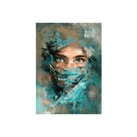 Canvas Hobby Gizemli Güzel 50 x 65 cm Kasnaklı Sayılarla Boyama Seti Duvar Sticker