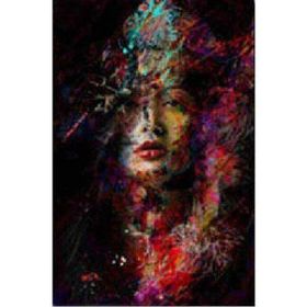 Canvas Hobby Gizemli Kadın Kasnaklı 60 x 75 cm Sayılarla Boyama Seti