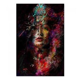 Canvas Hobby Gizemli Kadın Kasnaklı 60 x 75 cm Sayılarla Boyama Seti