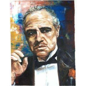 Canvas Hobby Godfather Kasnaklı 70 x 90 cm Sayılarla Boyama Seti