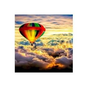 Canvas Hobby Gökyüzünde Balon Kasnaklı 50 x 65 cm Sayılarla Boyama Seti