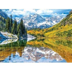 Canvas Hobby Göl Manzarası Kasnaklı 100 x 140 cm Sayılarla Boyama Seti
