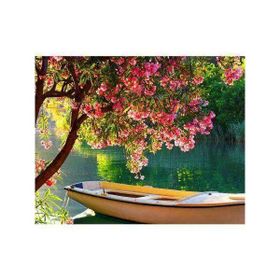 Canvas Hobby Göldeki Sandal Kasnaklı 60 x 75 cm Sayılarla Boyama Seti