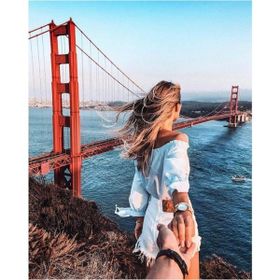 Canvas Hobby Golden Gate'te Aşk Kasnaklı 50x65 cm Sayılarla Boyama Seti