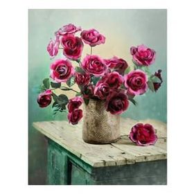 Canvas Hobby Güllerdeki Derinlik Kasnaklı 40x50 cm Sayılarla Boyama Seti