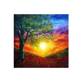 Canvas Hobby Günbatımı ve Doğa Kasnaklı 40x50 cm Sayılarla Boyama Seti