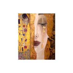 Canvas Hobby Gustav Klimt İki Eser Kasnaklı 100 x 140 cm Sayılarla Boyama Seti