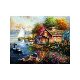 Canvas Hobby Hayalimdeki Evim Rulo 40 x 50 cm Sayılarla Boyama Seti