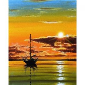 Canvas Hobby Huzura Yolculuk 100x140 cm Rulo Sayılarla Boyama Seti