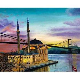 Canvas Hobby İstanbul Ortaköy Kasnaklı 40x50 cm Boyama Seti