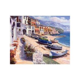 Canvas Hobby İtalya Kıyıları Kasnaklı 70x90 cm Sayılarla Boyama Seti