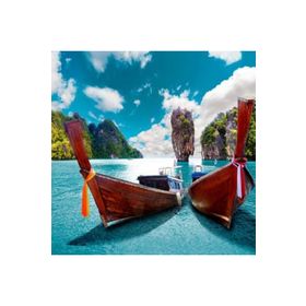 Canvas Hobby James Bond Adası Kasnaklı 70x90 cm Sayılarla Boyama Seti