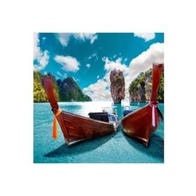 Canvas Hobby James Bond Adası Kasnaklı 90x110 cm Sayılarla Boyama Seti