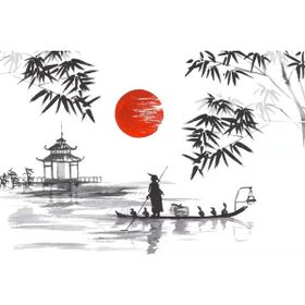 Canvas Hobby Japon Günlüğü 100x140 cm Rulo Sayılarla Boyama Seti