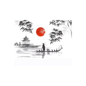 Canvas Hobby Japon Günlüğü 100x140 cm Rulo Sayılarla Boyama Seti