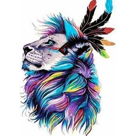 Canvas Hobby Kaptan Aslan Kasnaklı 100 x 140 cm Sayılarla Boyama Seti