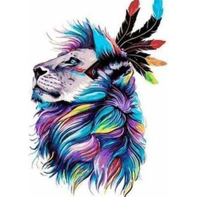 Canvas Hobby Kaptan Aslan Kasnaklı 100 x 140 cm Sayılarla Boyama Seti