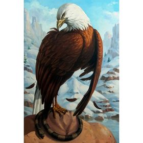 Canvas Hobby Kartal Düşüncesi Rulo 40 x 50 cm Sayılarla Boyama Seti